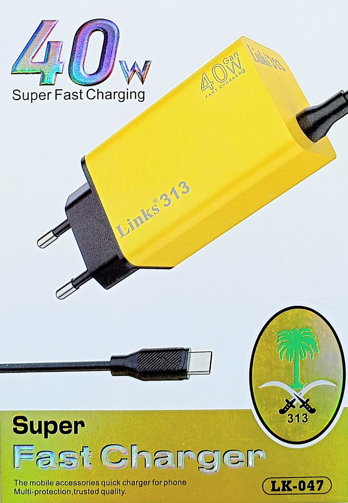 Super Fast 40W Charger with Cable – Links 313
