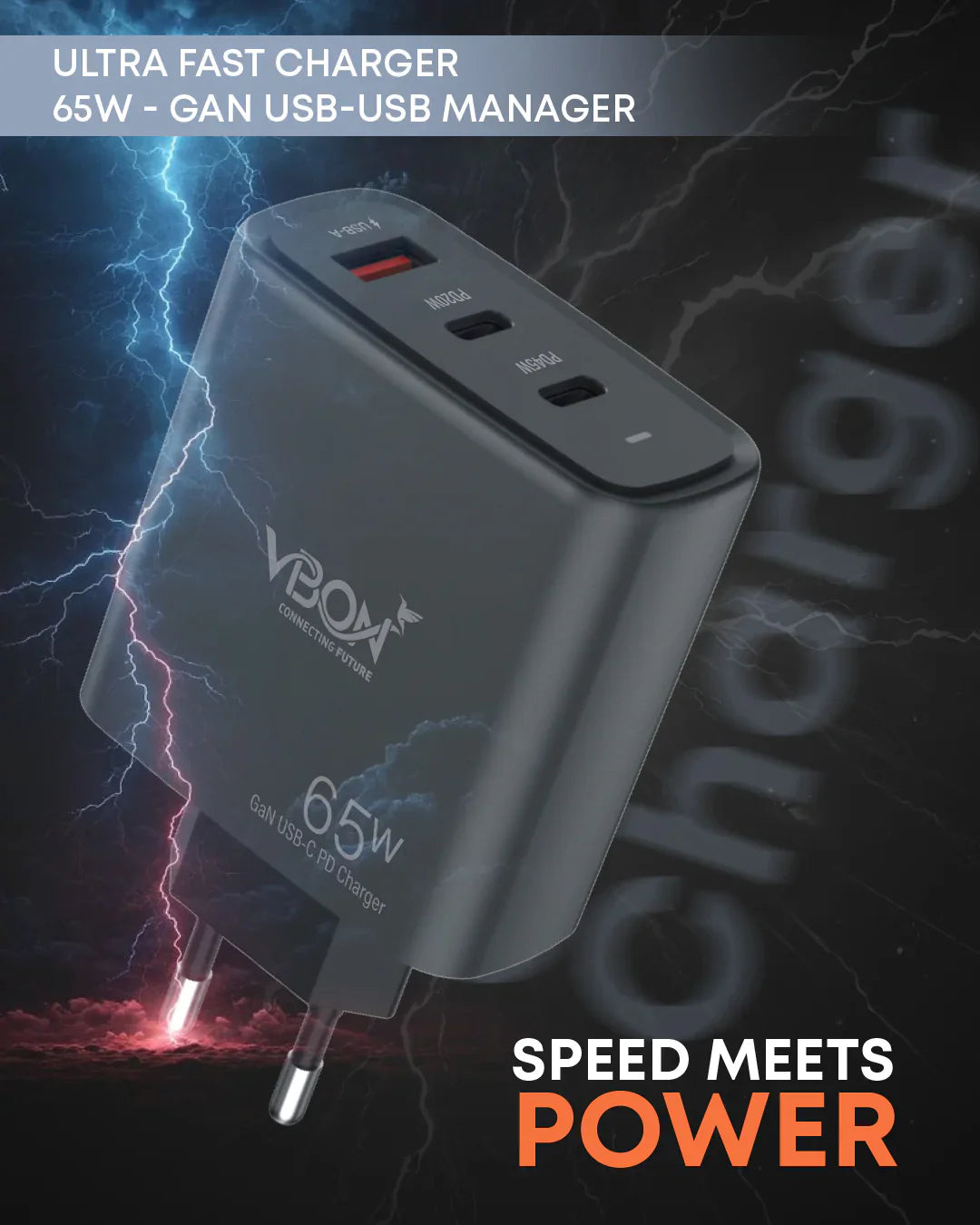 Vbon - 65W Charger (GAN Technology)