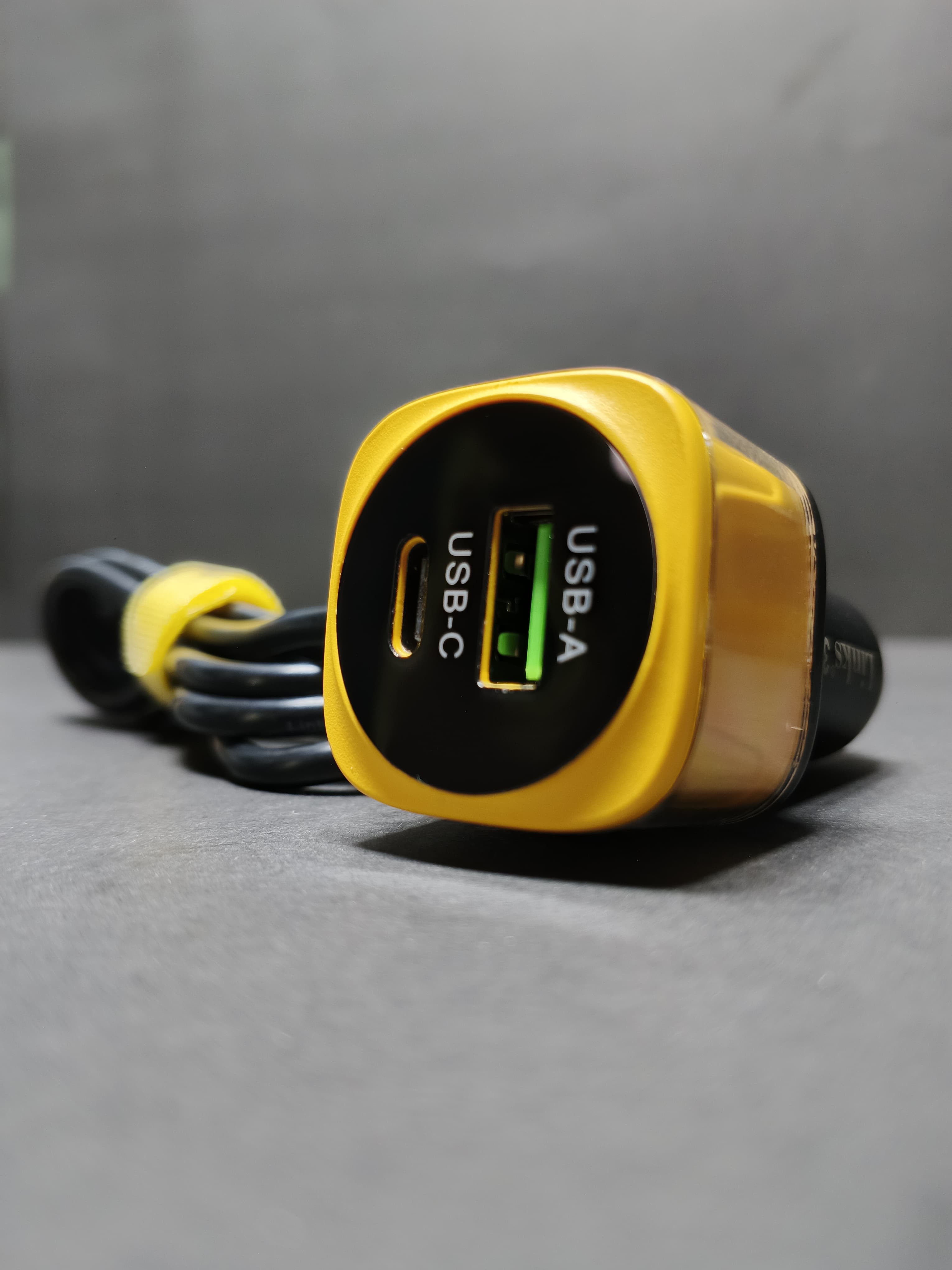 Car Charge Dual Port USB + PD Fast Charging Adapter