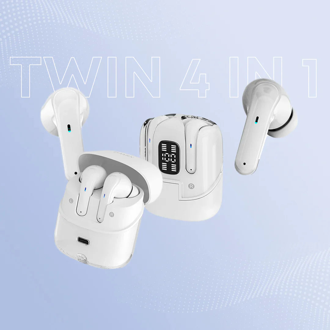 Twin Earbuds  4 in 1